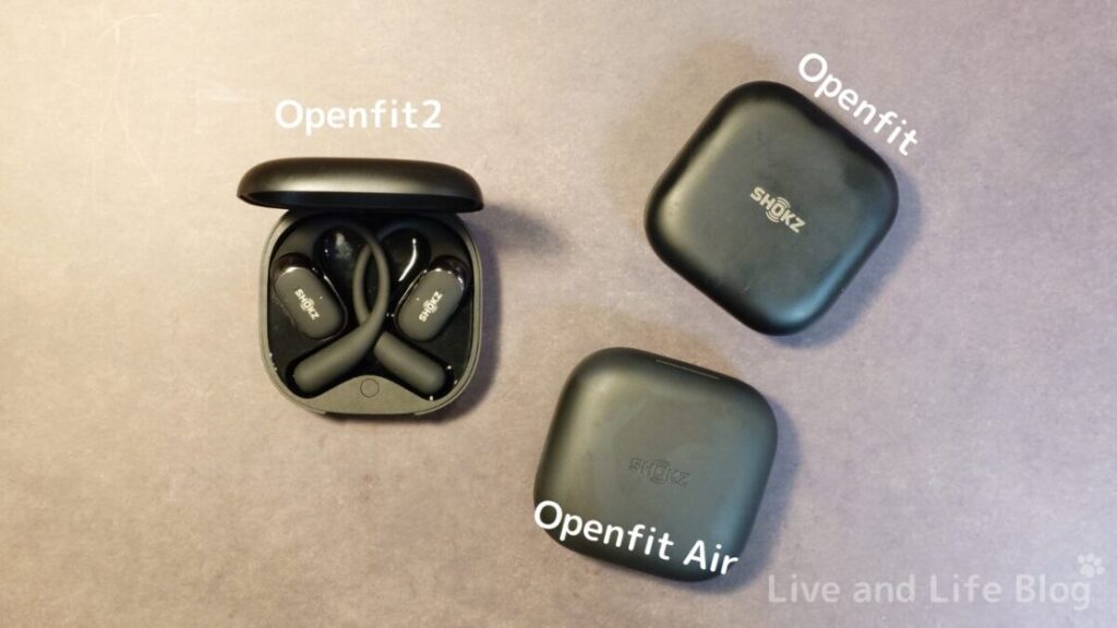 shokz openfit2 レビュー 充電ケースの違い