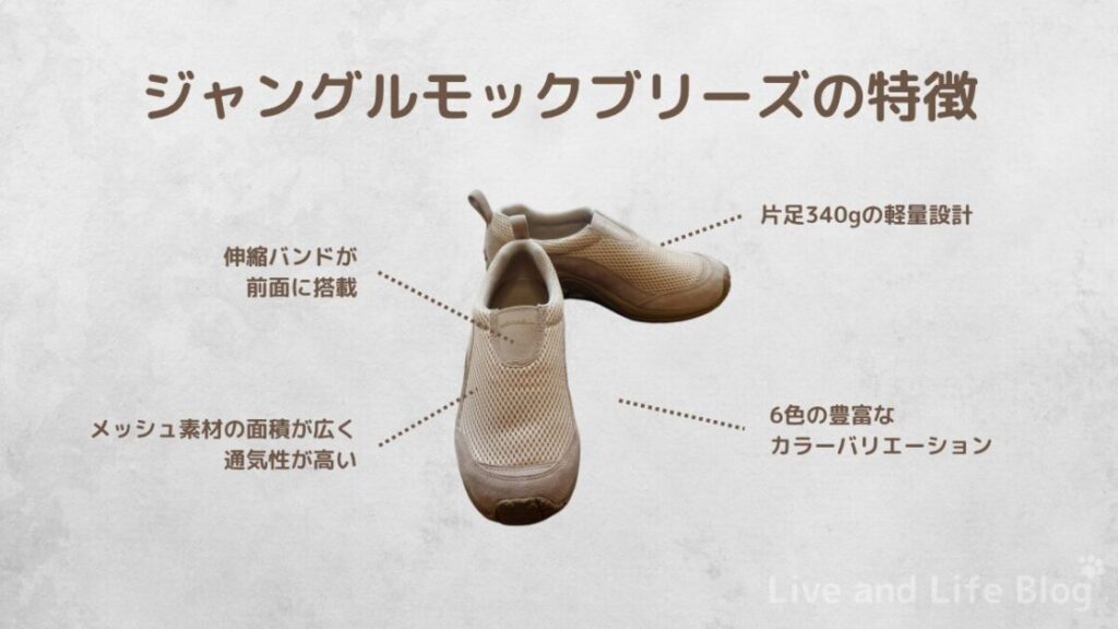 ジャングルモックブリーズの主な特徴